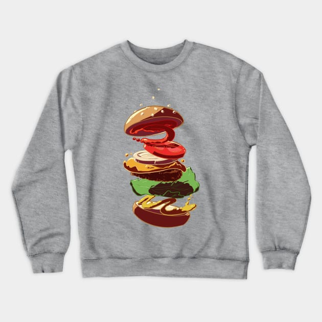 Burger time freeze Crewneck Sweatshirt by ruhefuchs